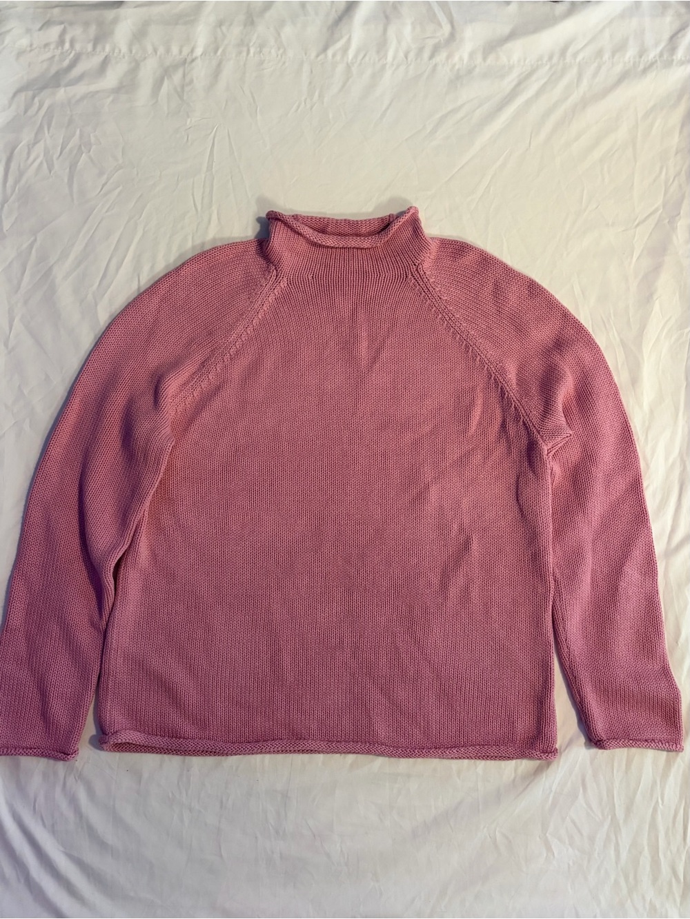 J. Crew Men’s Pink Mock Neck Sweater
